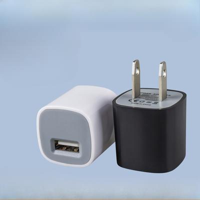 5V1A Mobile Phone Charger Certified US-regulated Power Adapter Single Port USB Charging Head