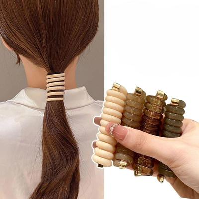 1pc New Ponytail Hair Bands Rubber Hair Ties Bundle Scrunchies Telephone Wire Hairs Accessories Fashion Hairbands Women Headwear