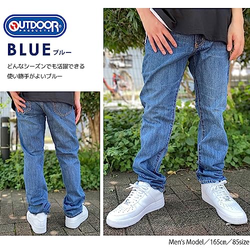 Outdoor Products Men's Denim Jeans, Long Pants, Available In 3 Styles: Straight, Slim, and Chino Pants, Stretch, OD5705 Blue