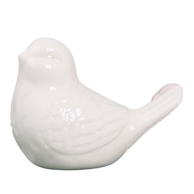 Niedliche Vogel-Ornament Keramik Modern Einfach Vogel-Ornament für Wohnzimmer Heimdeko Weiß