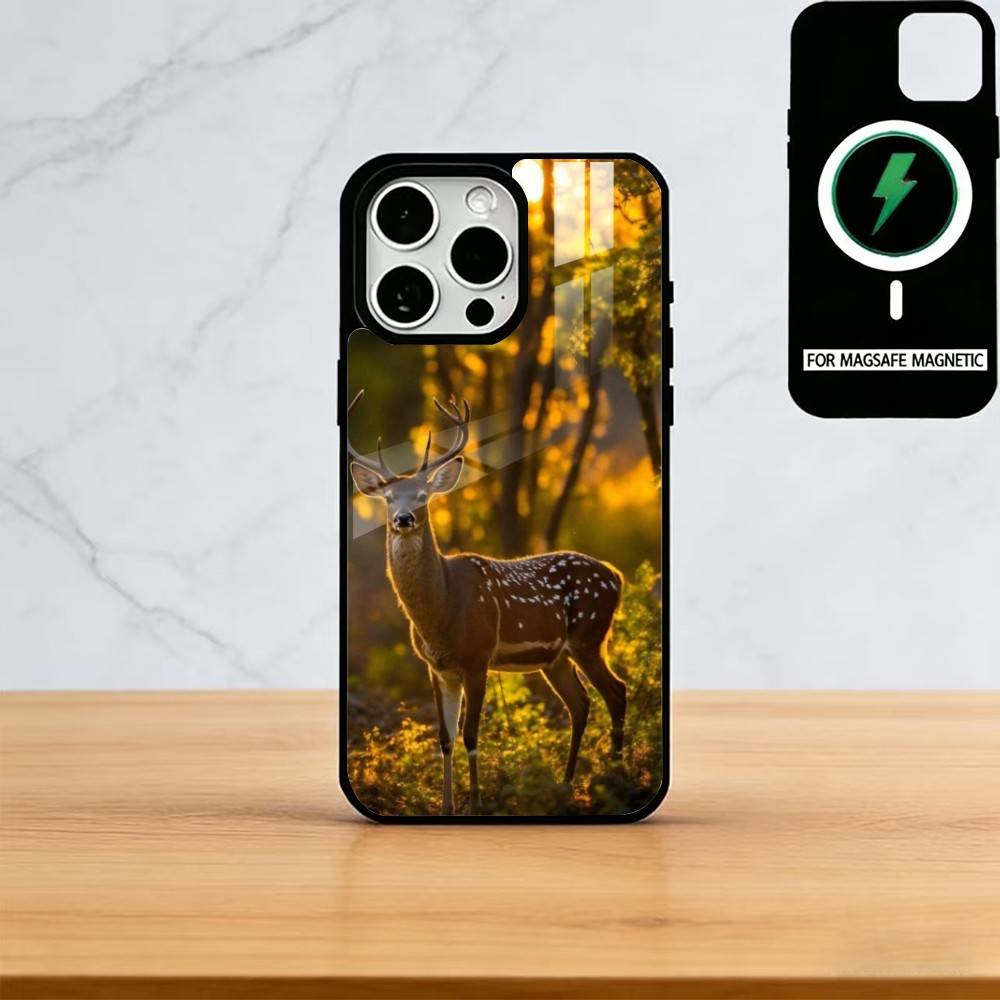 Deer Hunting Phone Case For iPhone17,16,15,14,13,12,11 Plus,Pro Magnetic with Magsafe Wireless Charging