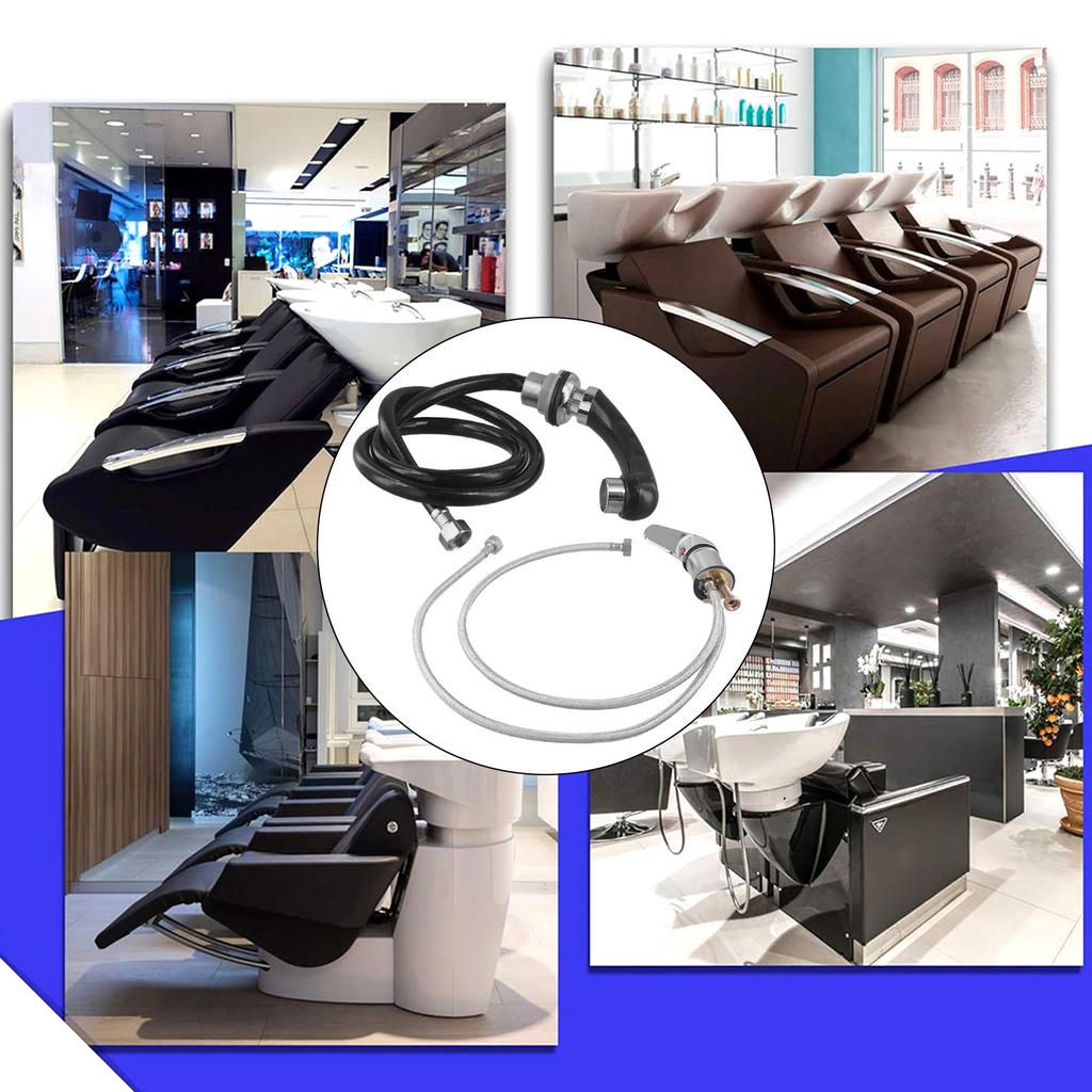 Mixer Faucet Sink With Hand Shower For Shampoo Chair And Barber Vanity