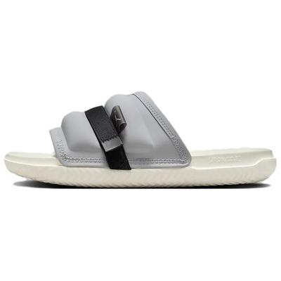 Super Joc Confortabil Moale Antiderapant Rezistent la Miros Sandale Slide Bărbați Încălțăminte Gri Alb DM1683-005