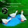 Fluorescent White Resin Goose Ornament for Aquarium Decor