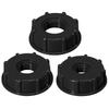 3PCS Chemical drums, urea drums, iBC ton drums, plastic joints, 4 minutes, 6 minutes, 1 inch, thick inner thread [concave]