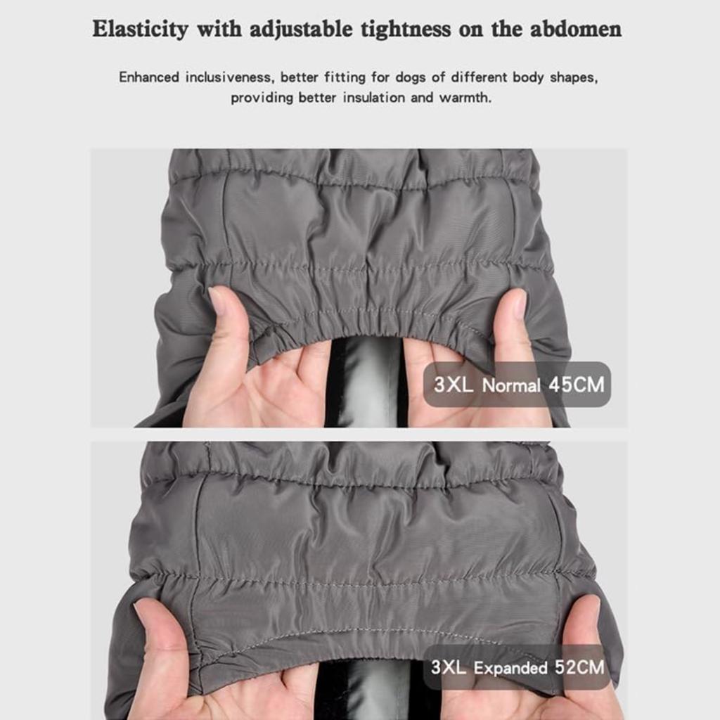 BiJiBiBog Abrigos y Chamarras,Chaqueta para Mascotas Cálida y Resistente al Viento,Abrigos para Perros para Clima Frío, Chaquetas de Invierno Cálidas