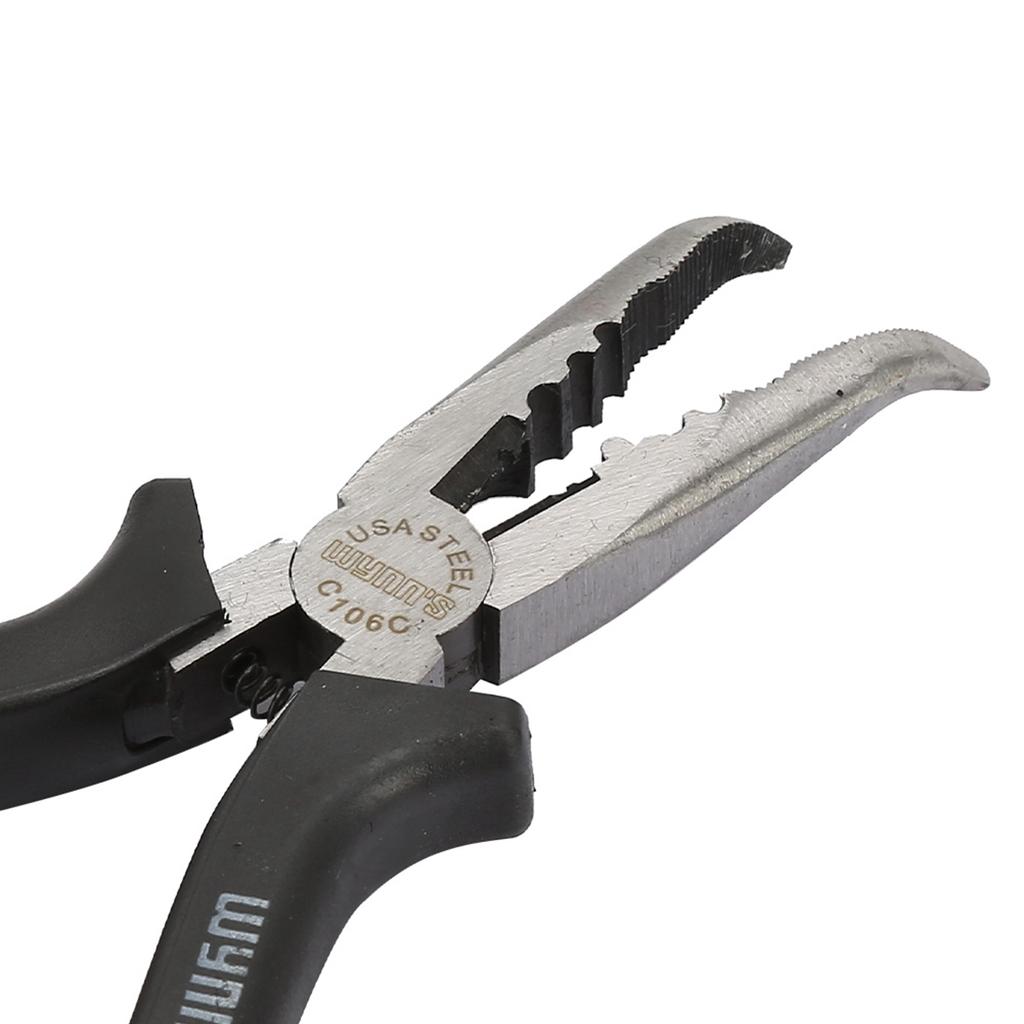 6   High Carbon Steel Slimline Bent Nose Pliers Round Curved Nose Pliers for Multiple Purposes