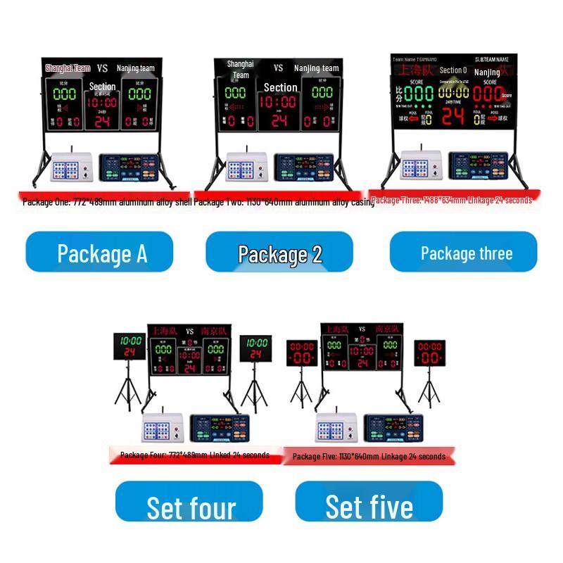 Jiuyu Basketball Electronic Scoreboard with 24-Second Shot Clock