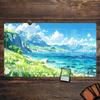 Anime Strand Wellen XXL Spielmatte Großes Gaming-Mauspad Rutschfest Große Schreibtischmatte für Laptop PC Büro Heimdeko Mauspads Mauspads