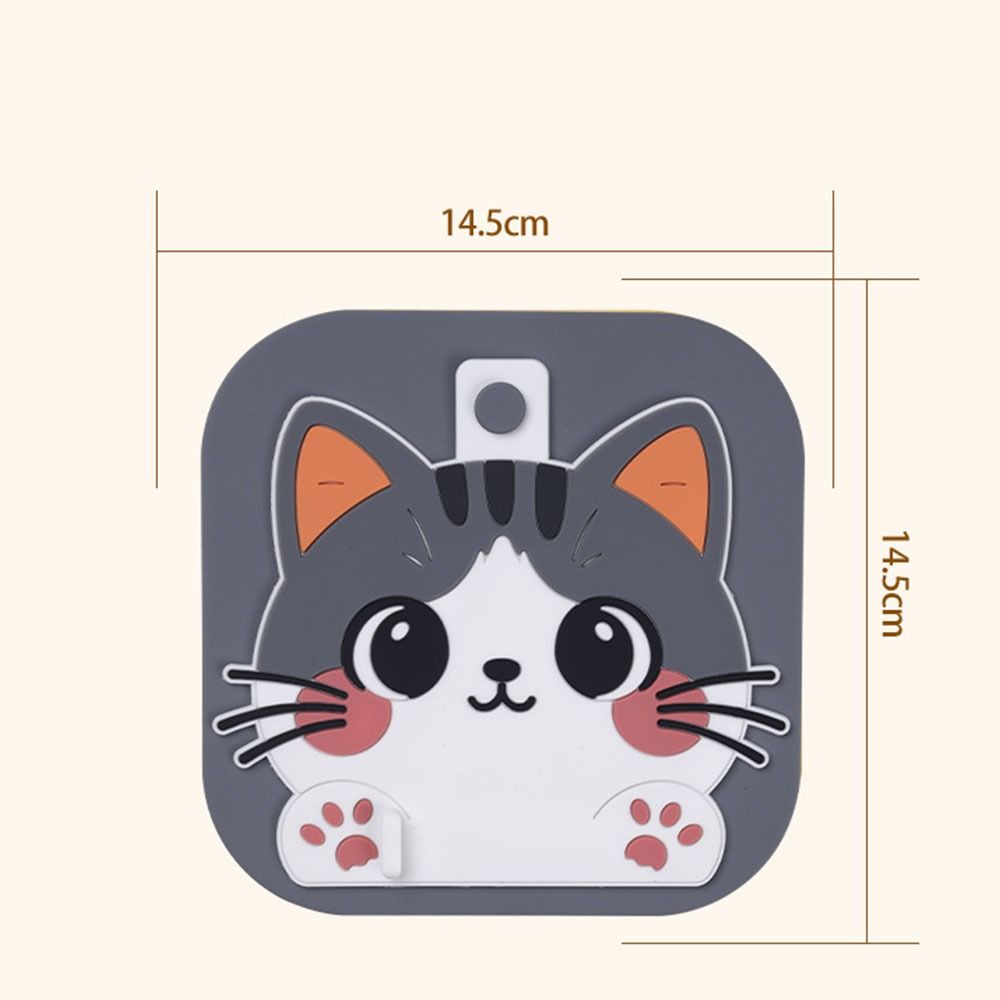 Cute Kitty Floor Drain Cover Silicone Reusable Shower Drain Cover Anti-blocking Kitchen Sink Strainers