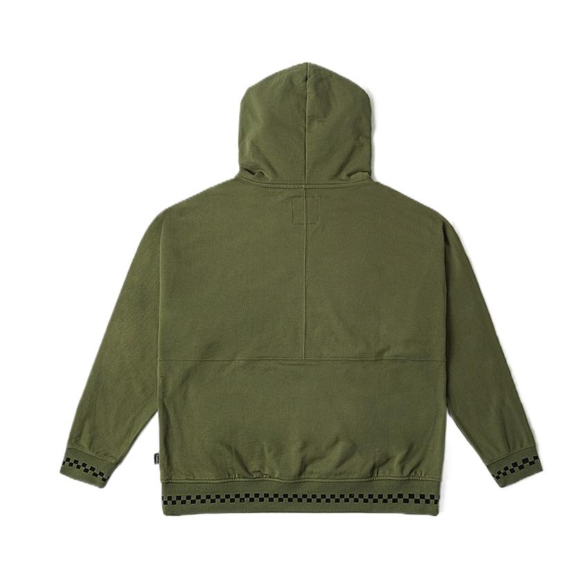 Vans American Vintage Hooded Pullover Printed Long Sleeve Sweatshirt Unisex sweatshirt Green VN000GQFAMB