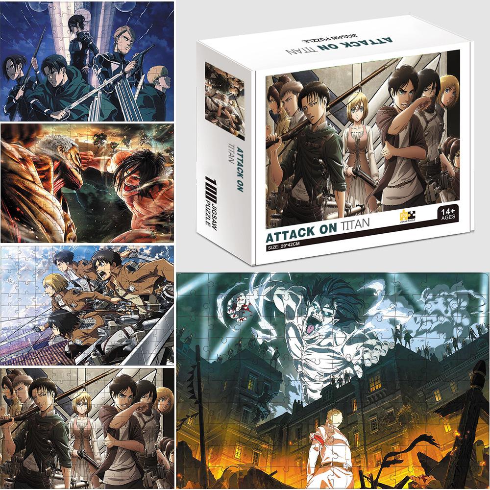 

Attack on Titan Anime 100-Piece Jigsaw Puzzle for Adults and Kids - Educational Toy