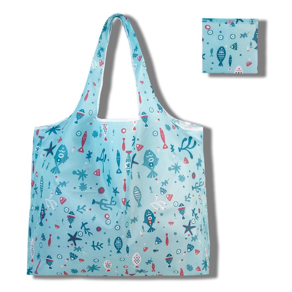 Eco-Friendly Large Capacity Foldable Tote Bag - Creative, Portable, Printed, and In Stock