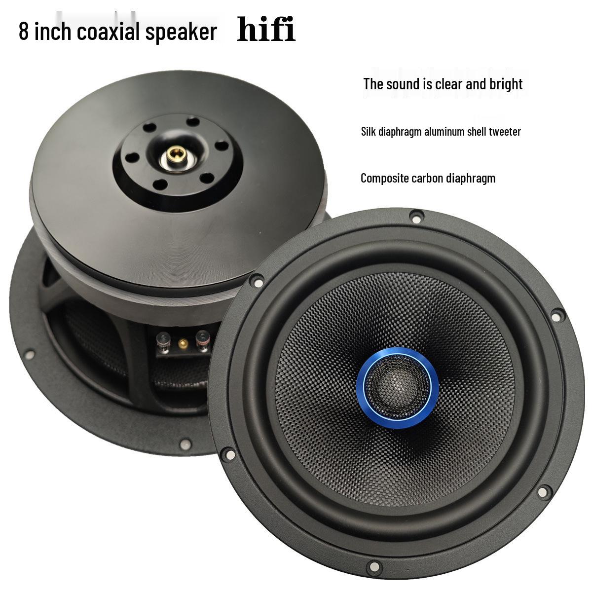 

8 Coaxial Speaker Unit - Audiophile HiFi Sound, Clear & Bright for DIY Projects No