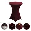 Tovaglia rotonda elasticizzata per cocktail in spandex, copritavolo per bar, hotel, matrimonio, festa, bianco, diametro 60/80 cm, multicolore