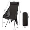 Outdoor Camping Chairs Folding Moon Chair Detachable Portable Beach Fishing Picnic BBQ Chair Ultralight Aluminum Chair Lightweight Extended Seat