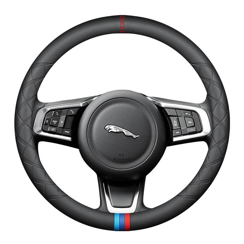 Jaguar Genuine Leather Steering Wheel Cover for XJ, XEL, F-PACE, XFL, E-PACE, XE
