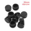 10pc Black Plastic Steel Square Pipe Plug Furniture Accessory Leg Plug Anti Slip Feet Protector Pad Plastic Square Tube Cap Plug