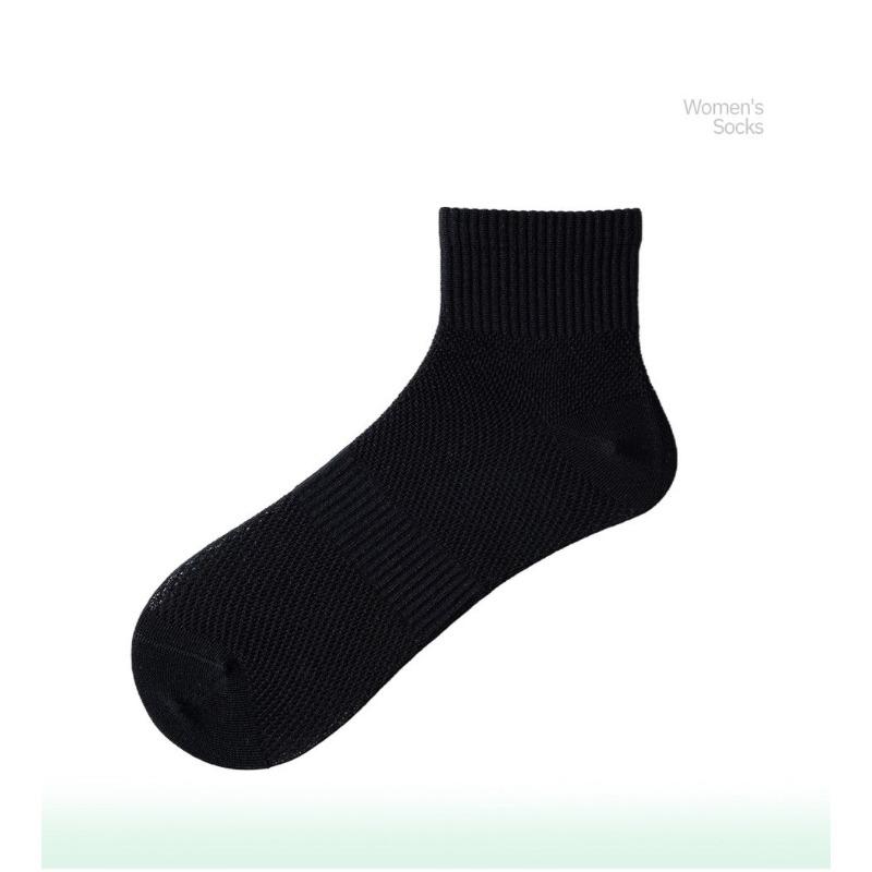 

Women s Short Socks Made of Silk, Thin Style, Mid-calf Length, Suitable for Spring and Summer, Anti-odor and Antibacterial Socks 1 pair чёрный