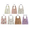 Double Organza Flower Embroidery Hand Bag Clear Jelly Light Material Mesh Shopping Bag Yarn Cloth Organza Tote Bag Shoulder Bag