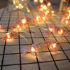 1M 10LEDs Christmas String Lights Decor Hanging Light New Year Holiday Home Xmas Navidad Holiday Christmas Pendant Drop Omaments