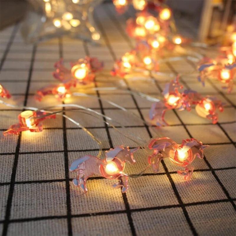 1M 10LEDs Christmas String Lights Decor Hanging Light New Year Holiday Home Xmas Navidad Holiday Christmas Pendant Drop Omaments