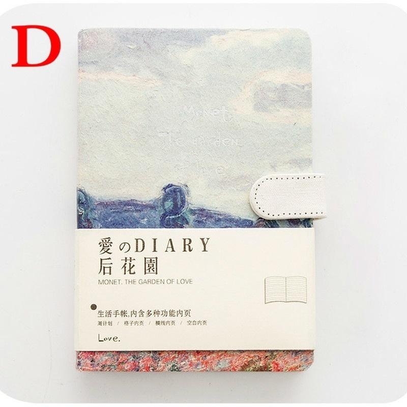 Kawaii Vintage Flower Notebook Journal Diary Weekly Planner Organizer Paper Notepad A5 Four Inner Pages