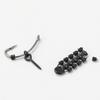 70Pcs/Set Carp Fishing Accessories Set with Storage Box Portable Round Oval Ring Screws Swivels Black Blocking Beans Carp Fishing Gear Equipment Kit