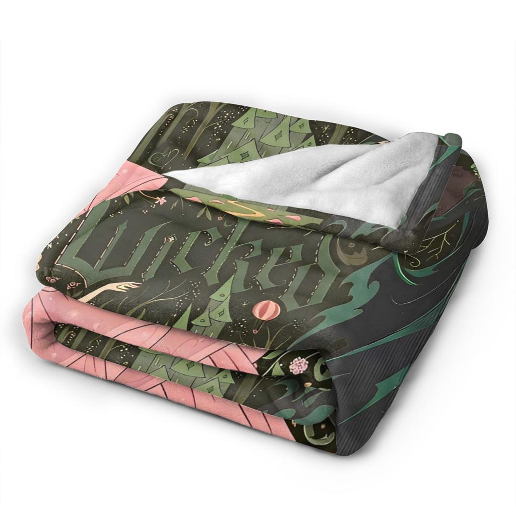 Wicked 2 Musical Movie Glinda Poster Warm Blankets Plush Throw Blanket Graphic Living Room Flannel Bedspread Sofa Bed Cover