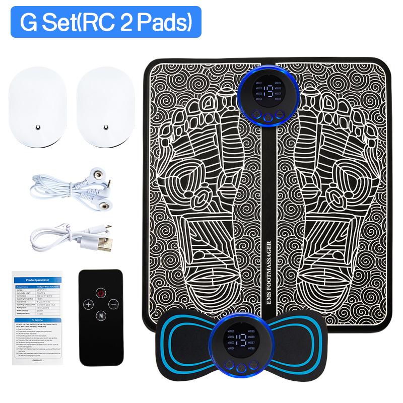 Electric Ems Foot Massager Pad Relief Pain Relax Feet Acupoints Massage Mat Shock Muscle Stimulation Improve Blood Circulation