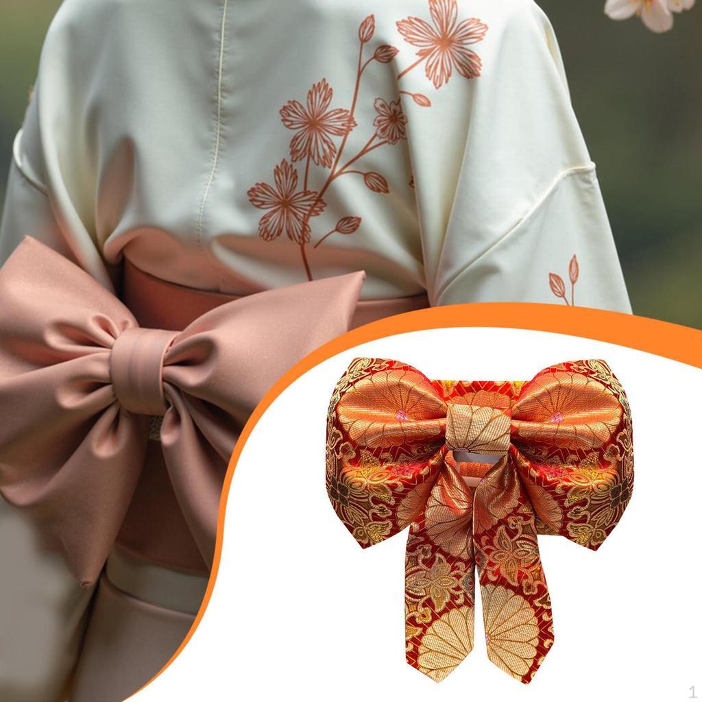 Japanese Kimono Bow Belt Cummerbund Sash, Portable Comfortable Lady Waist