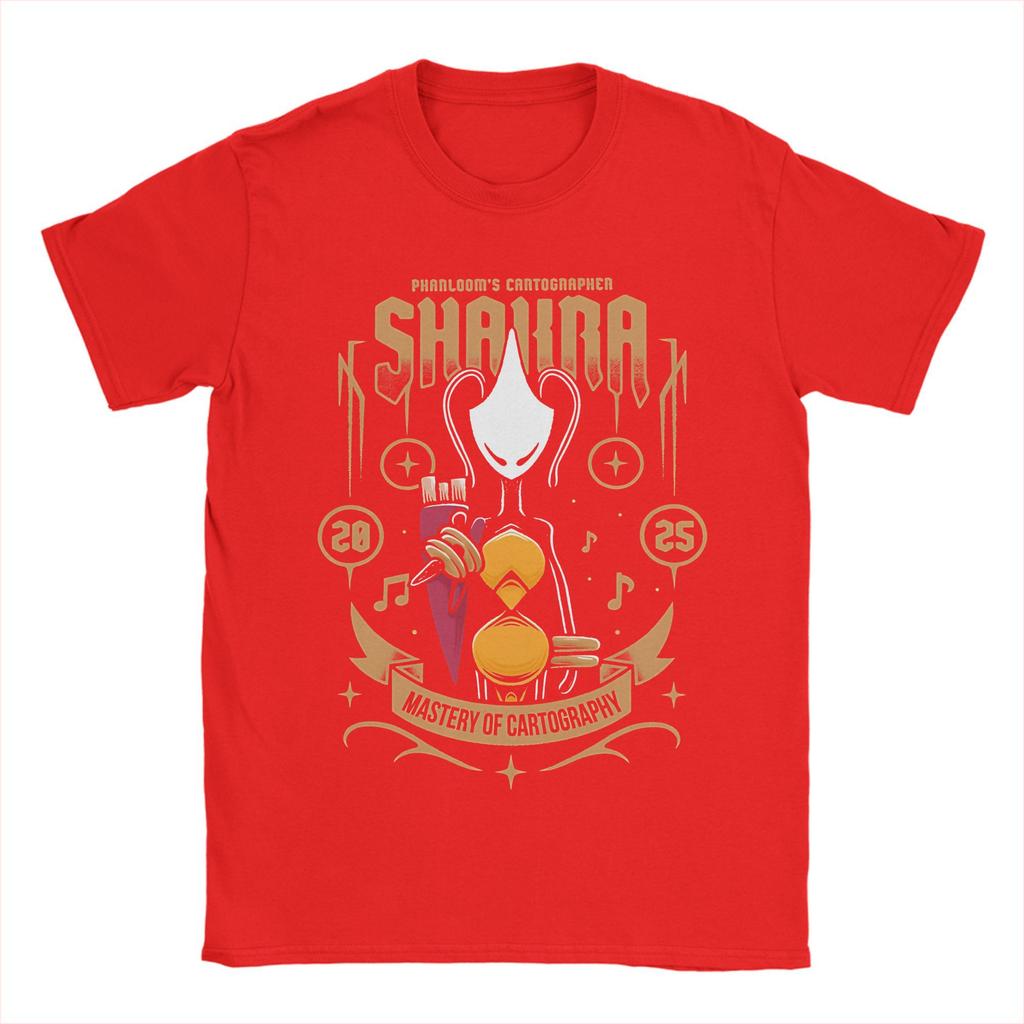 Hollow Knight Silksong Shakra TShirt for Men  Vintage Cotton Tee Shirt Crewneck Short Sleeve T Shirt Party Clothing