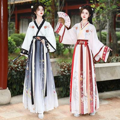 Hanfu ve stylu čínské dynastie Tchang, Jednodílná sukně pro ženy, Denní oblek