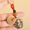 Brass Lucky Cat Keychain for Car and Bag - Wealth, Attraction, Peace Blessing