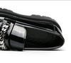 2024 Men's Thick Sole Height-Boost Patent Leather Chunky Loafers