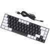 Membrane Gaming Keyboard 68 Keys RGB Backlit Ergonomic USB Interface Computer Keyboard for   System   Family
