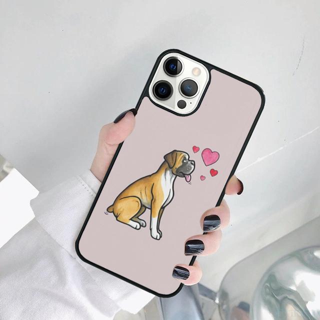 Boxer Dog Phone Case Cover For for iPhone 17 Air 16 15 14 SE 2020 11 12 13 Pro MAX Plus