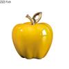 Shining Ceramic Apple Artworks Golden-plated Fruits Statue Desk Decoration Ornaments Crafts Apple Sculpture Room Aesthetic Decor