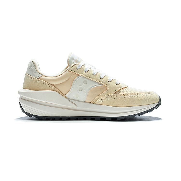 Saucony Jazz Renew Comfortable Versatile Retro Mesh Nylon Slip-Resistant Durable Low-Top Casual Running Shoes Unisex sneaker Yellow White S79040-10