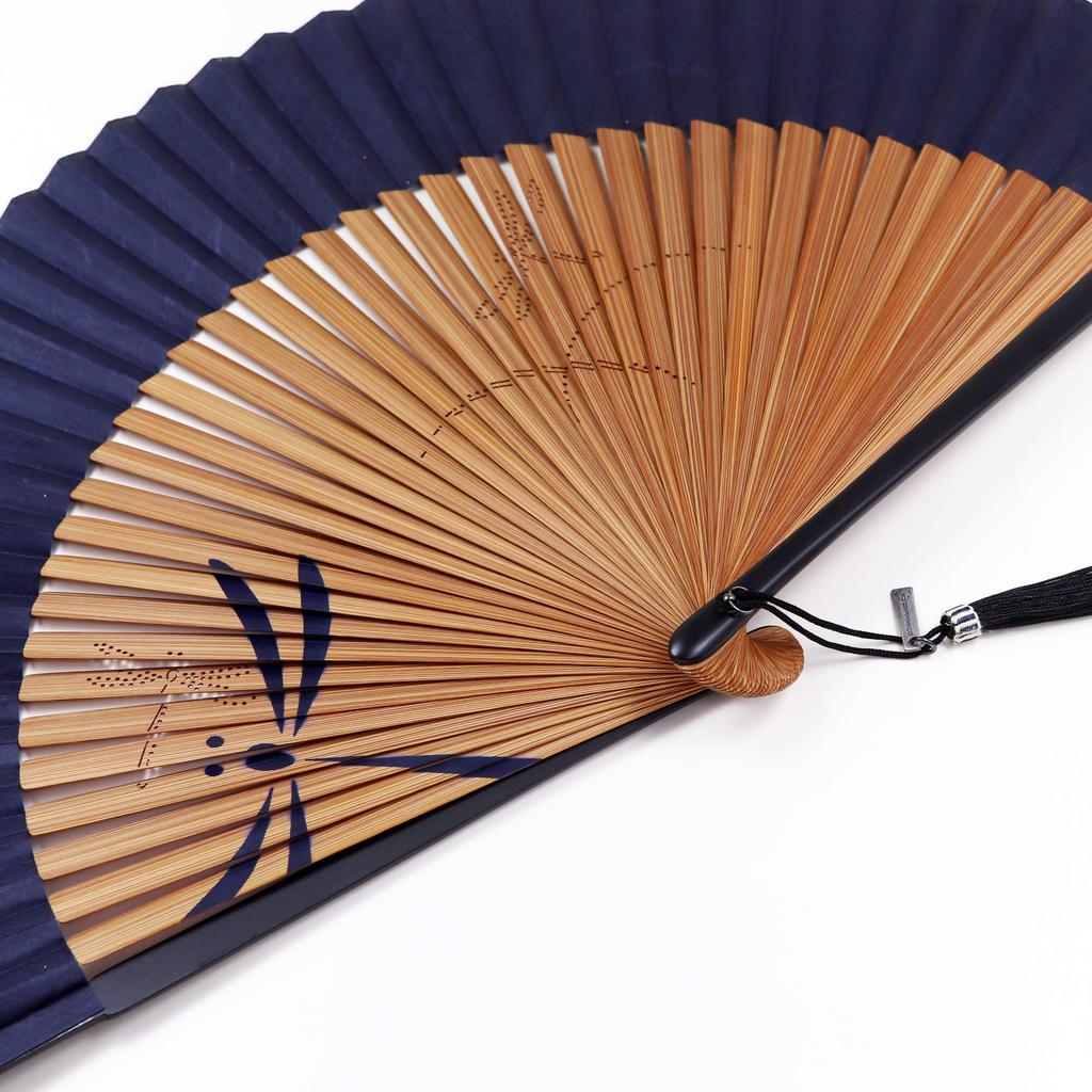 Fan Fan Set with Iki Dragonfly [Osaka Choseido] Fan, Men's, Fashionable, Business, Bag, Holder, Handkerchief, Pente,
