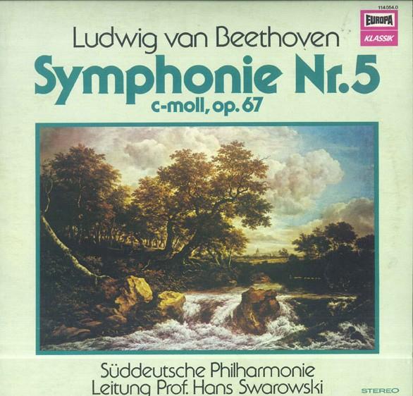 

LP Record HANS SWAROWSKI SUDDEUTSCHE PHILHAR Beethoven Symphonie Nr5 Cmoll Op6 1140540 EUROPA KLASSIK Germany Classical Used