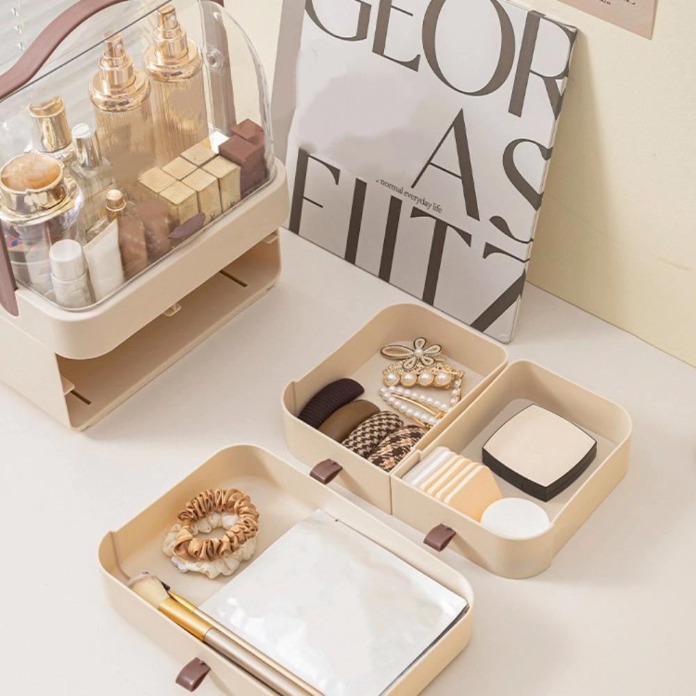 Multifunktionale Kosmetik-Aufbewahrungsbox Große Kapazität Große Make-up-Box Make-up-Organizer Schlafsaal