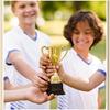 2Pcs Plastic Mini Award Trophy Toys Cute Kids Prizes for Kindergarten Parties Family Parent-child Activity Rewards