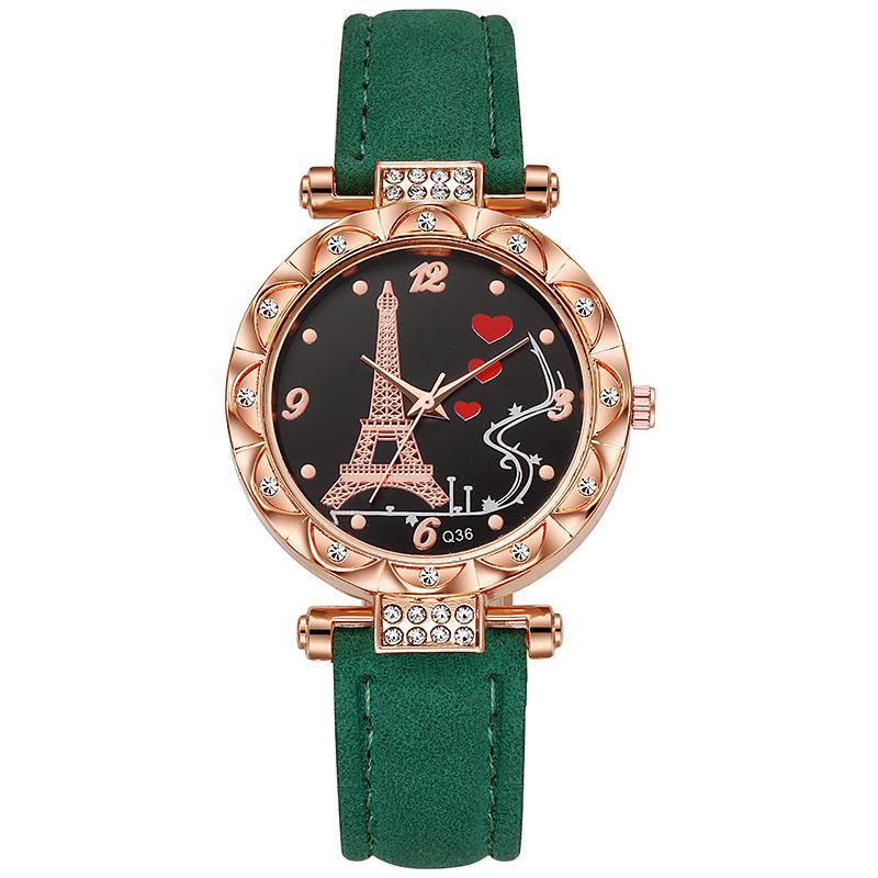 

Качественные кварцевые премиум-часы для женщин с механизмом 68 2023 Новые трансграничные часы «Эйфелева башня» StyleE