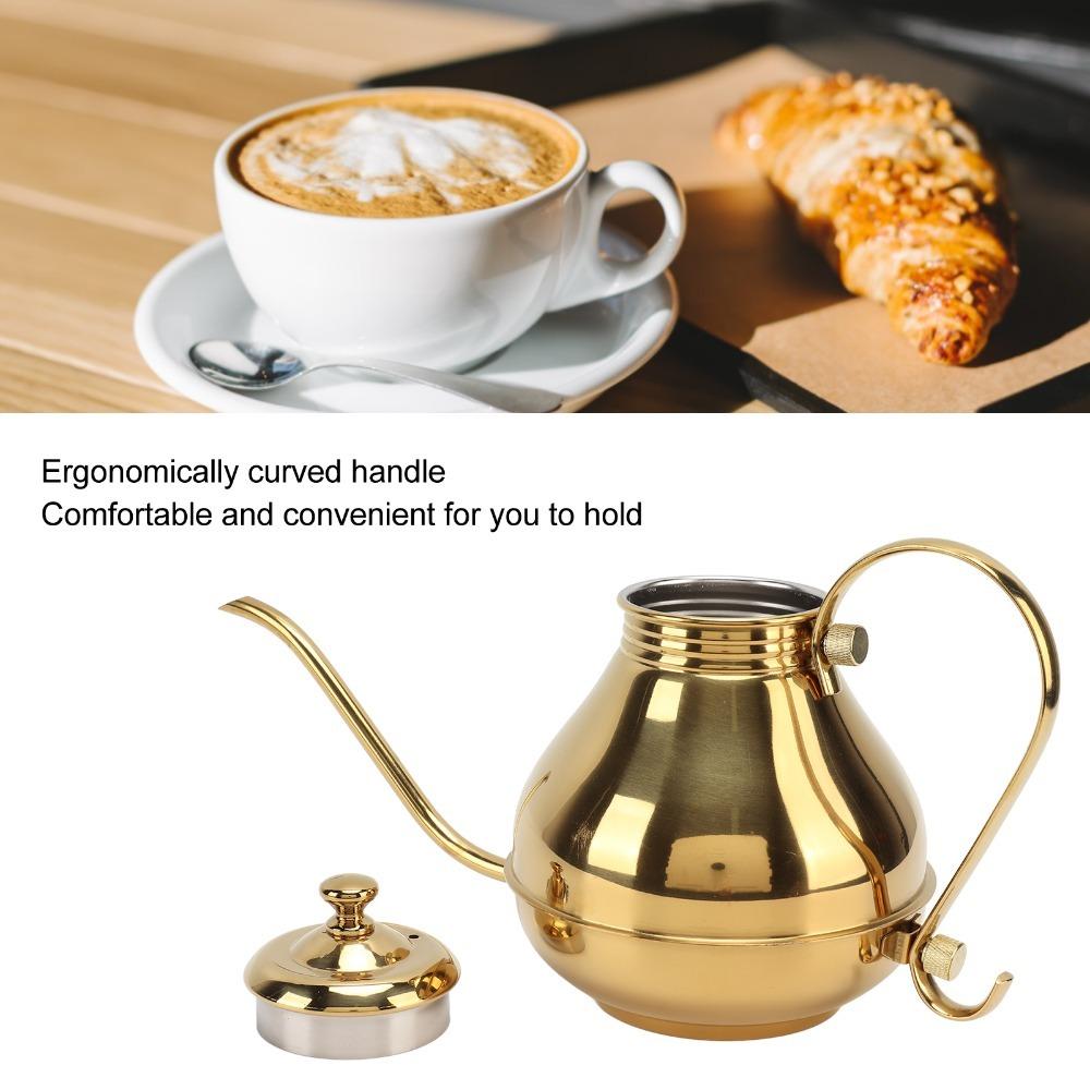 Ergonomic Handle Pour Over Kettle 1.5L Capacity Thin Mouth Kettle Coffee Drip Kettle Home Brewing