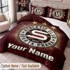 Sparta Prag Bedwäsche-Set mit Aufdruck Benutzerdefinierter Name Text 1 Bettbezug 2 Kissenbezüge Für Schlafzimmer
