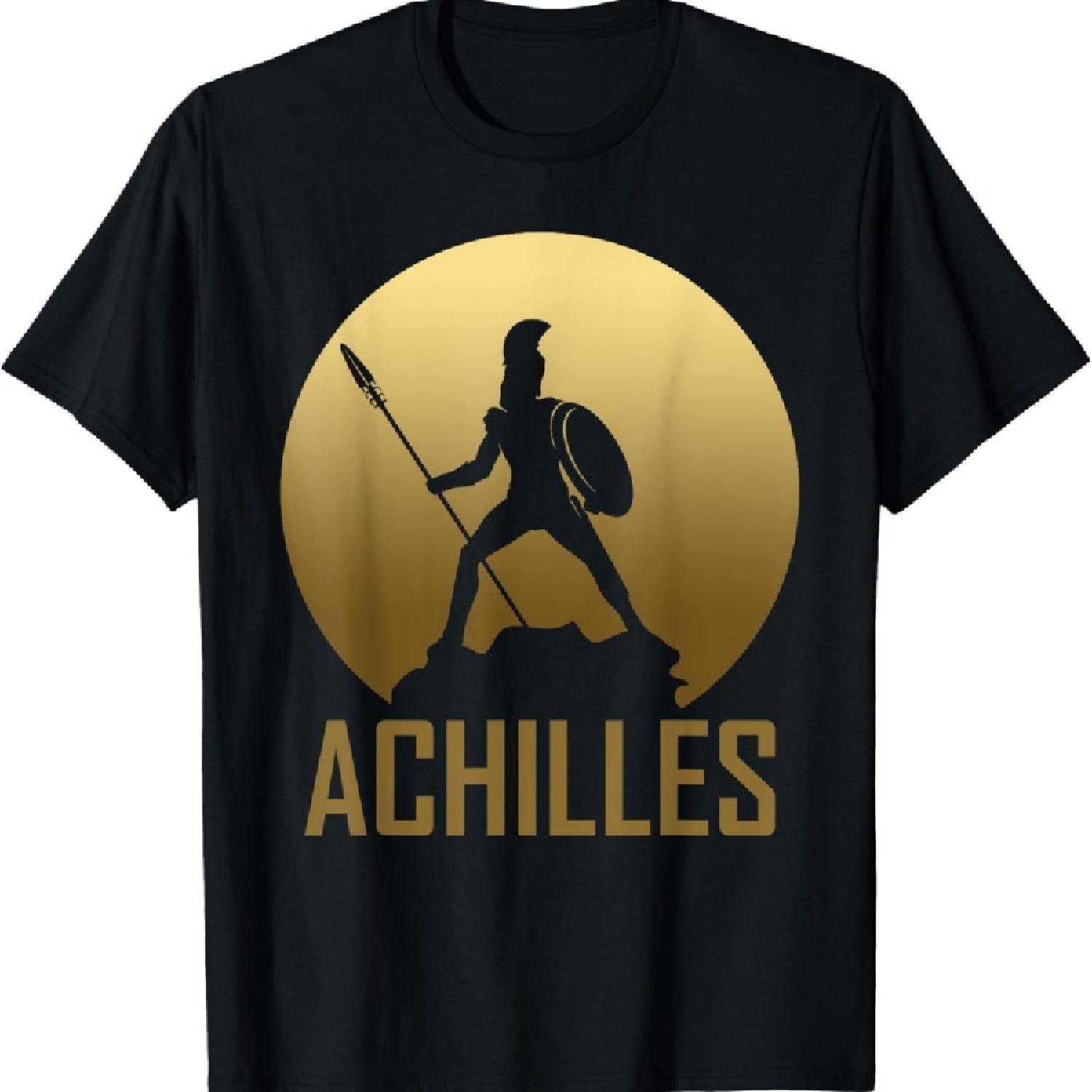 

Achilles Olympian God Greek Mythology Ancient Halloween T-Shirt XXXXXL