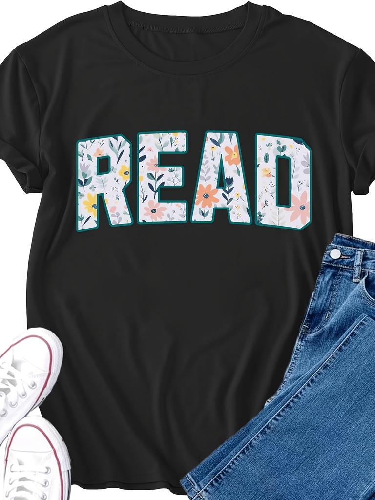 Reading Shirt for Women Read T-Shirt Teacher Reader Book Lover Tee Top Same Style for Men and Women