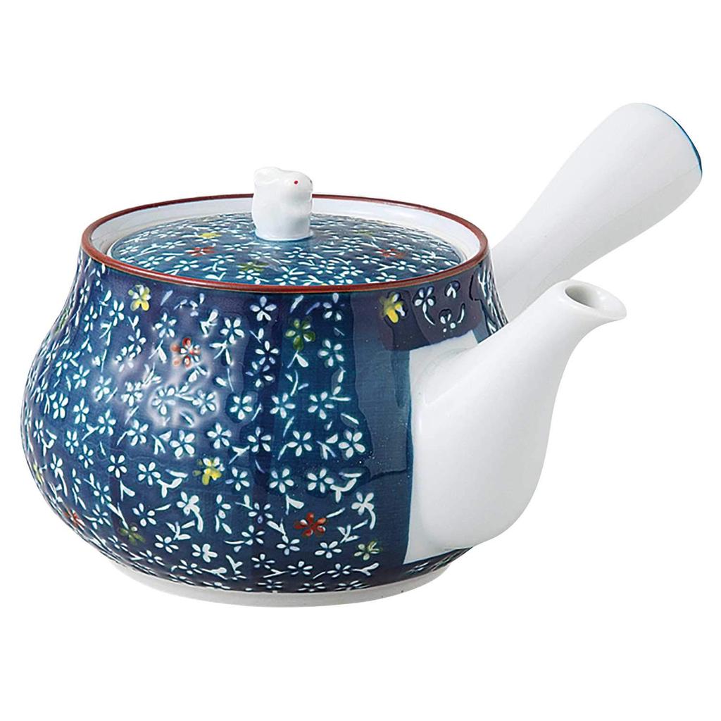 Hamato Hana No Sato U Teapot (Blue) 62-09
