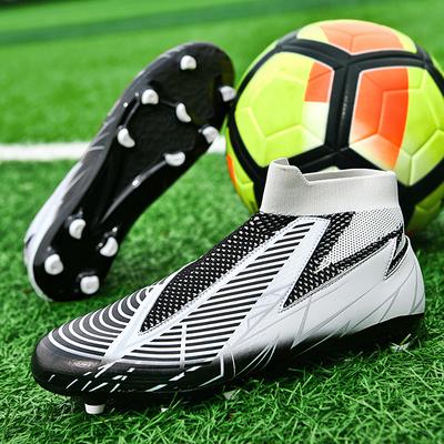 2025 Mode Lange Stollen Fußballschuhe Atmungsaktiv Hoher Schaft Rutschfest Training Damen Fußballschuhe Große Größe 47 Sneaker Schuhe Herren